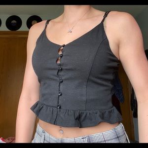 Button up, Cropped Tank